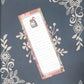 Gnome, Pink Flowers, Magnet Notepad List Pad