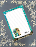 Personalized Flowers in Vases, Teal, Notepad Stationery