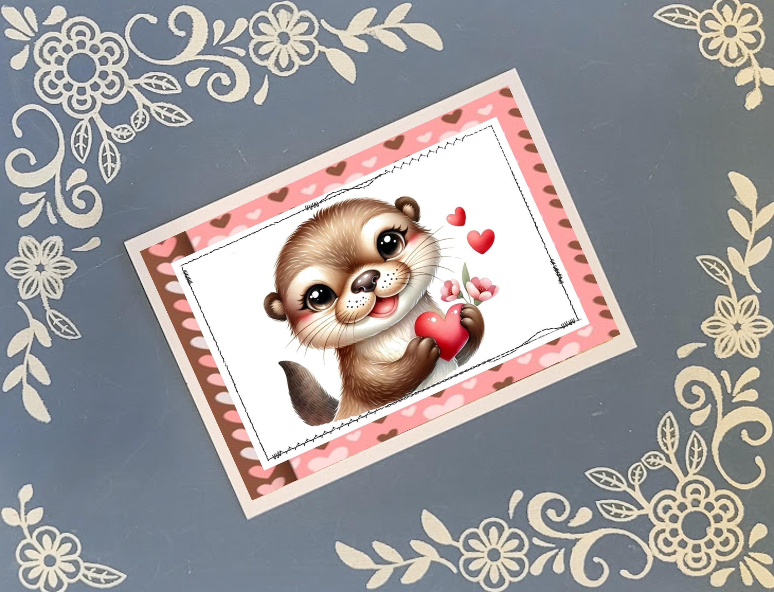 Valentine's Animals 2 Greeting Card Bundle