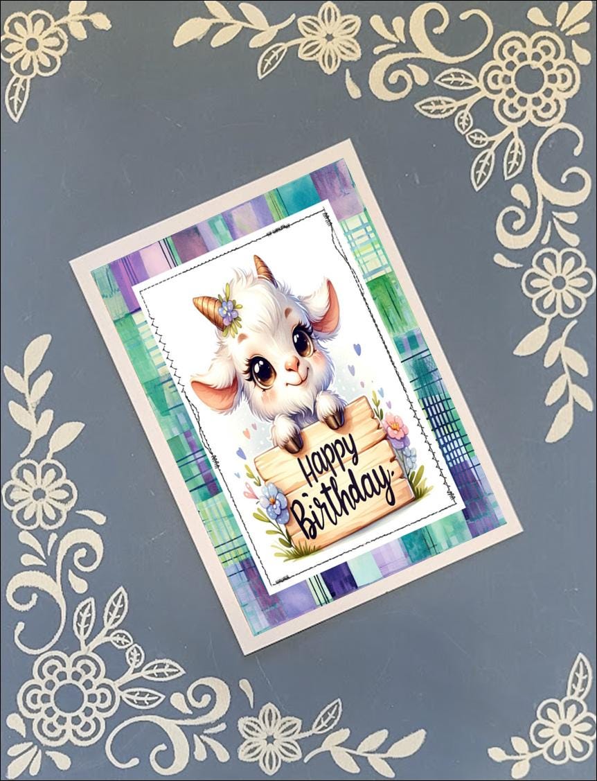 Cute Happy Birthday Animals 1, Greeting Card Bundle