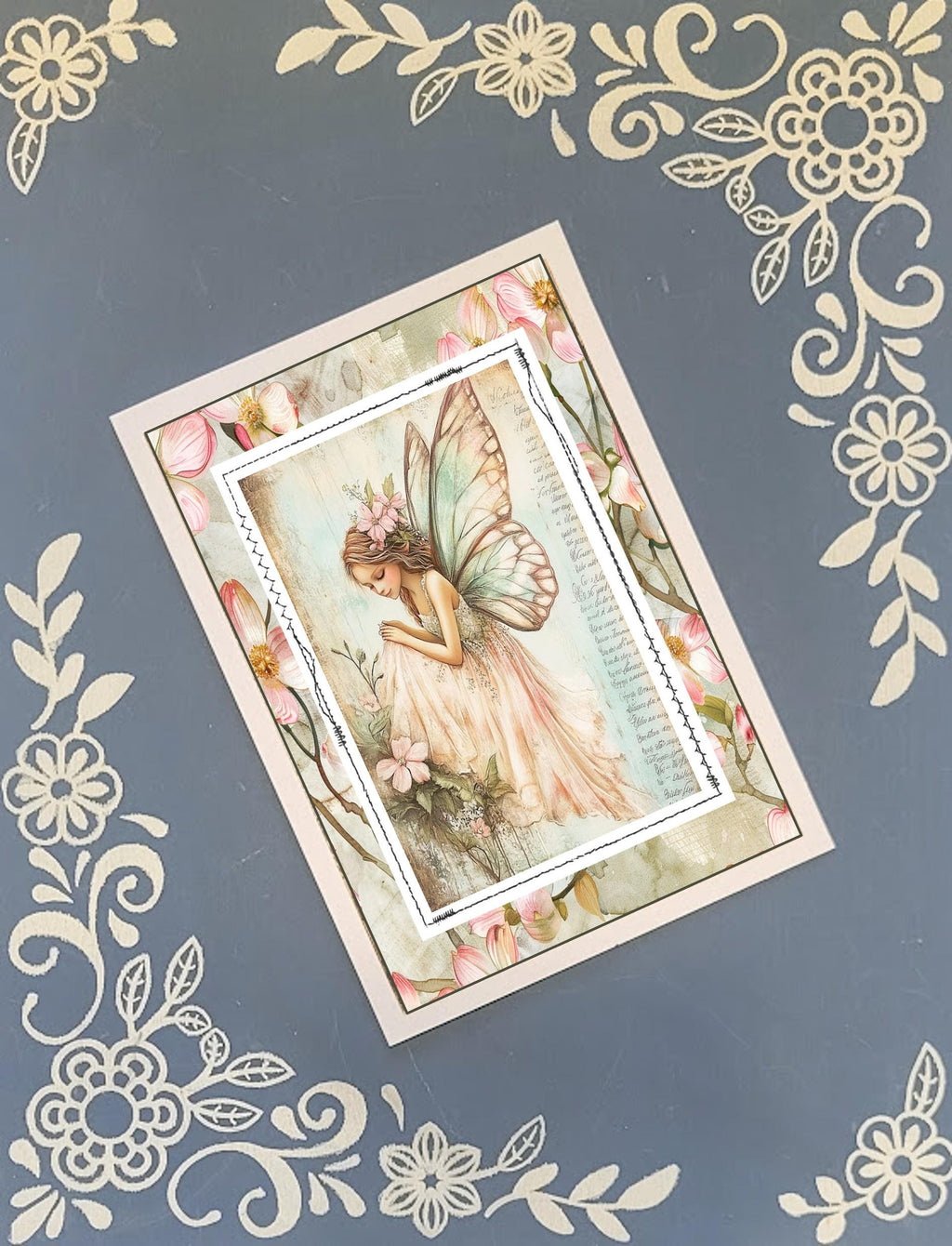 Fairy, Pastel Woodland Fairies, Greeting Card Bundle, 5x7 with Envelopes