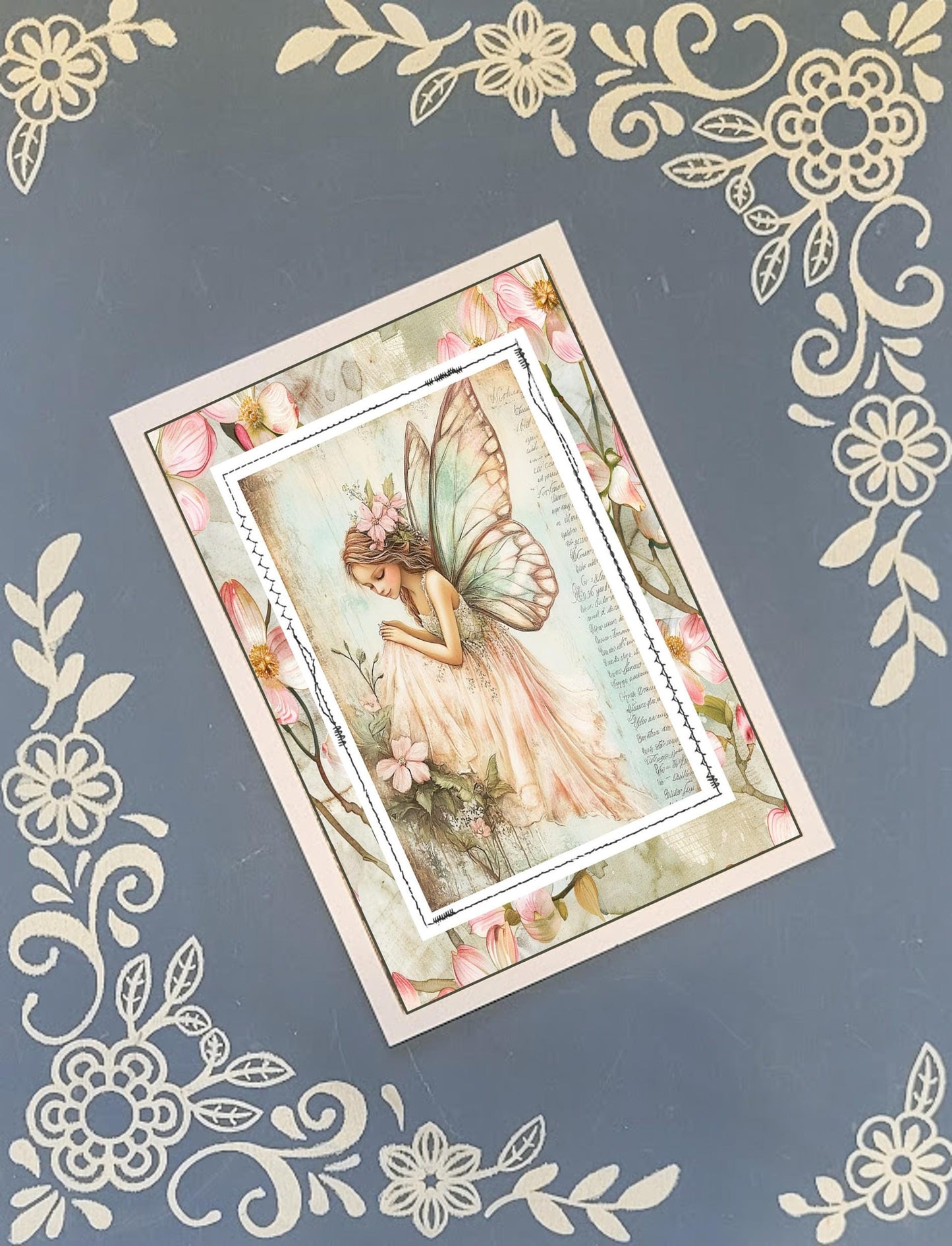 Fairy, Pastel Woodland Fairies, Greeting Card Bundle, 5x7 with Envelopes