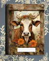 Cow, Autumn Cow in Fence, Covered Notebook