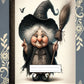 Old Witch Folklore Covered Notebook