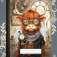 Cow, Highland Cow, Covered Notebook