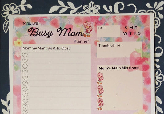 Personalized Mom Daily Planner | Custom To-Do List for Moms